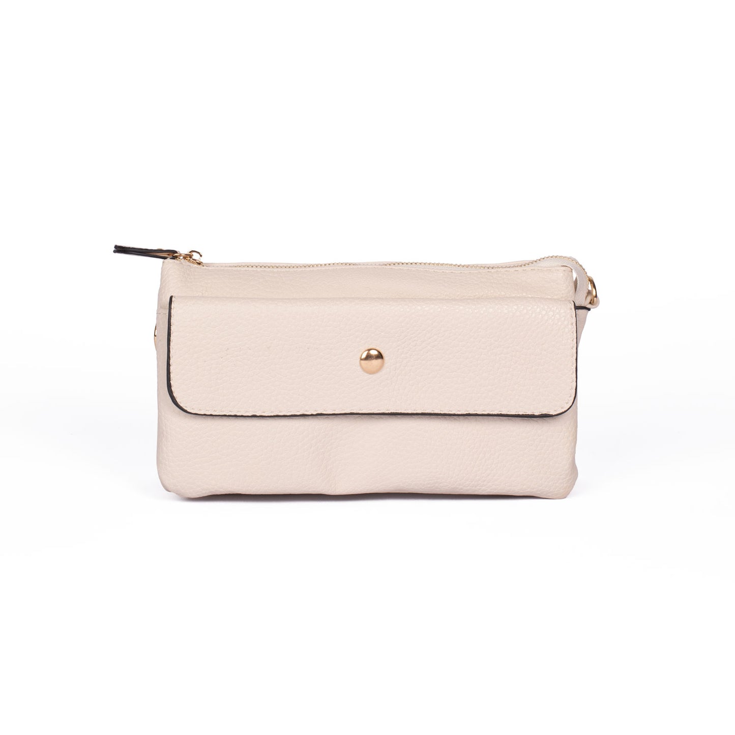 Cream multi-pocket bag