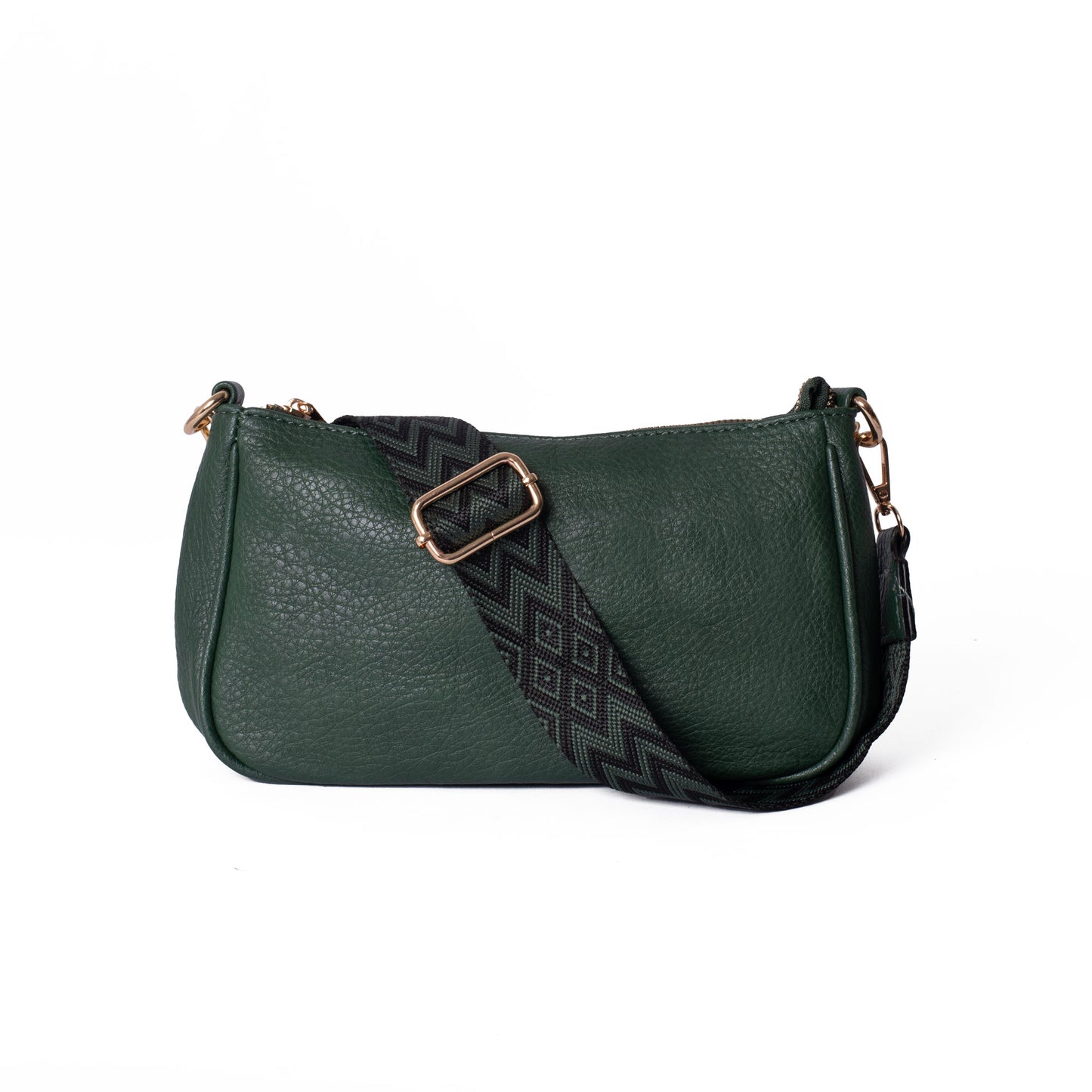 Forest Green Chain Shoulder Bag