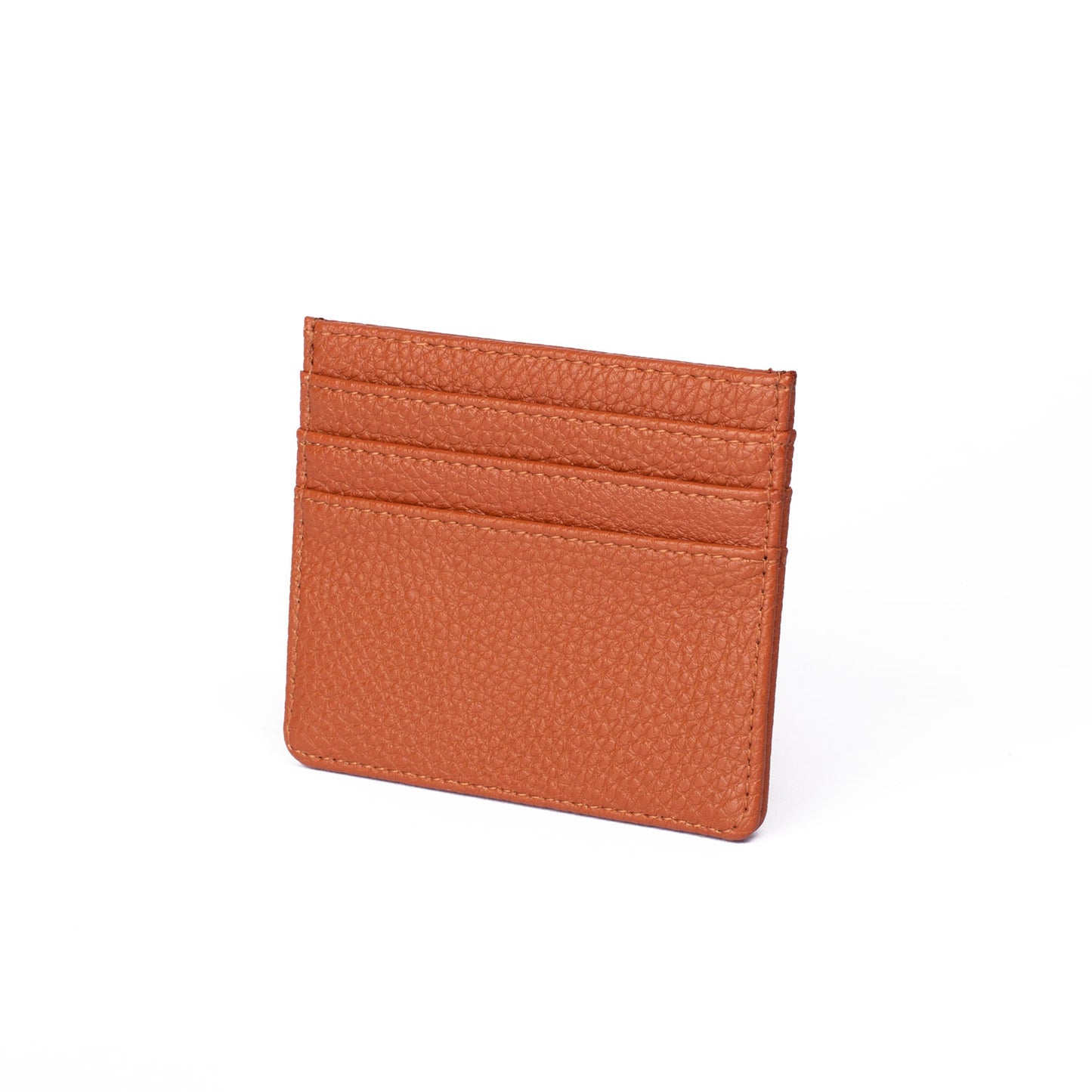 Tan Vegan Leather Card Holder - 5 LEFT!