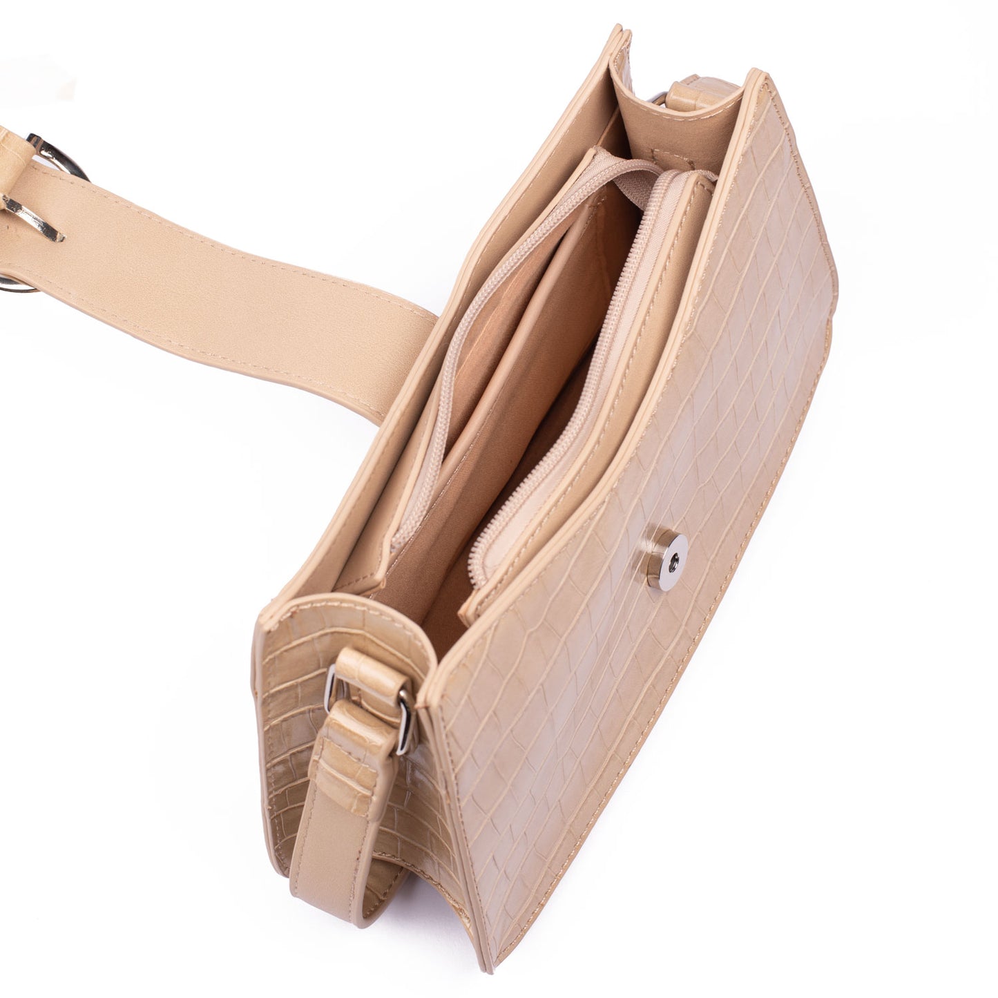 Beige Slim Shoulder Bag - 2 LEFT!