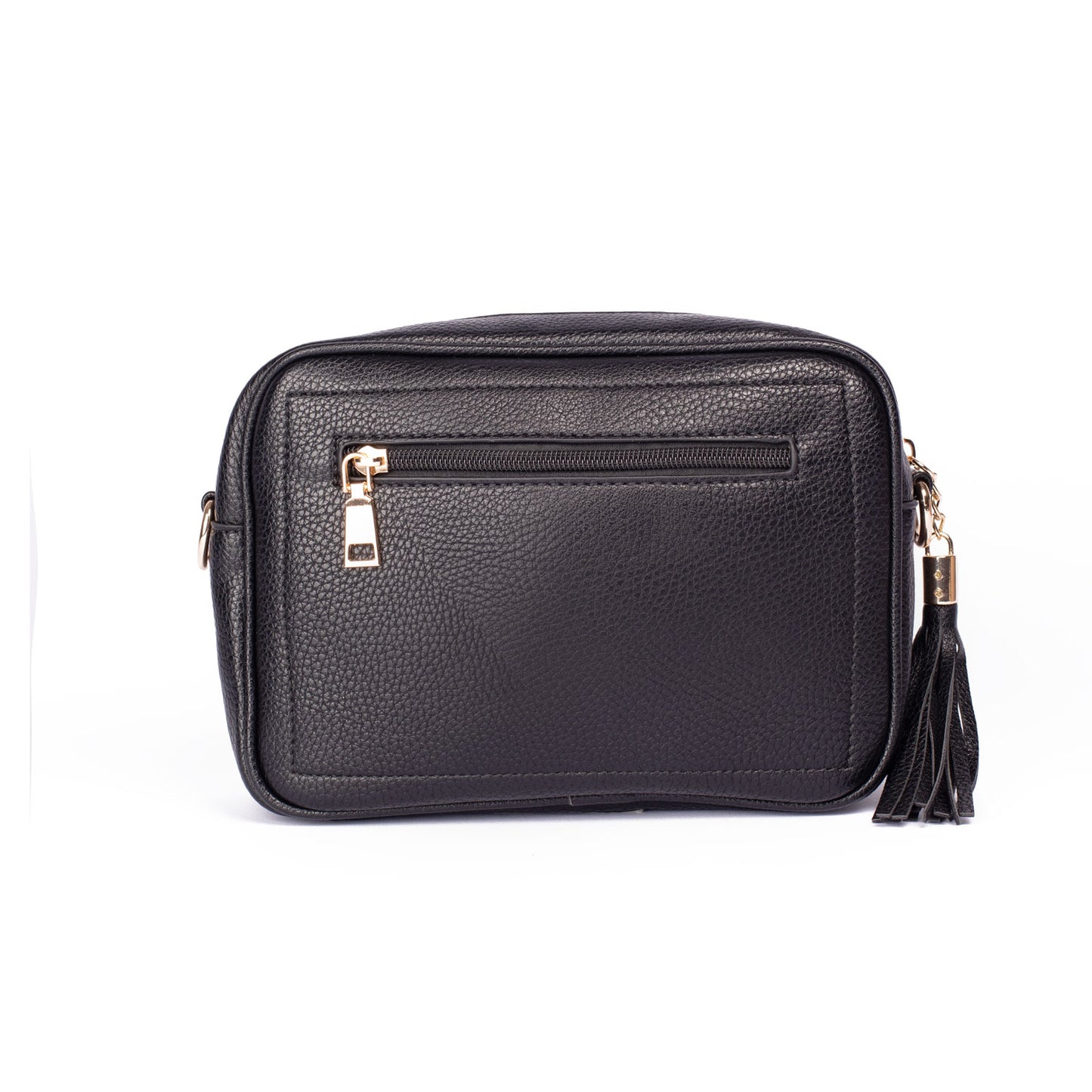 Black Crossbody with zipped pocket