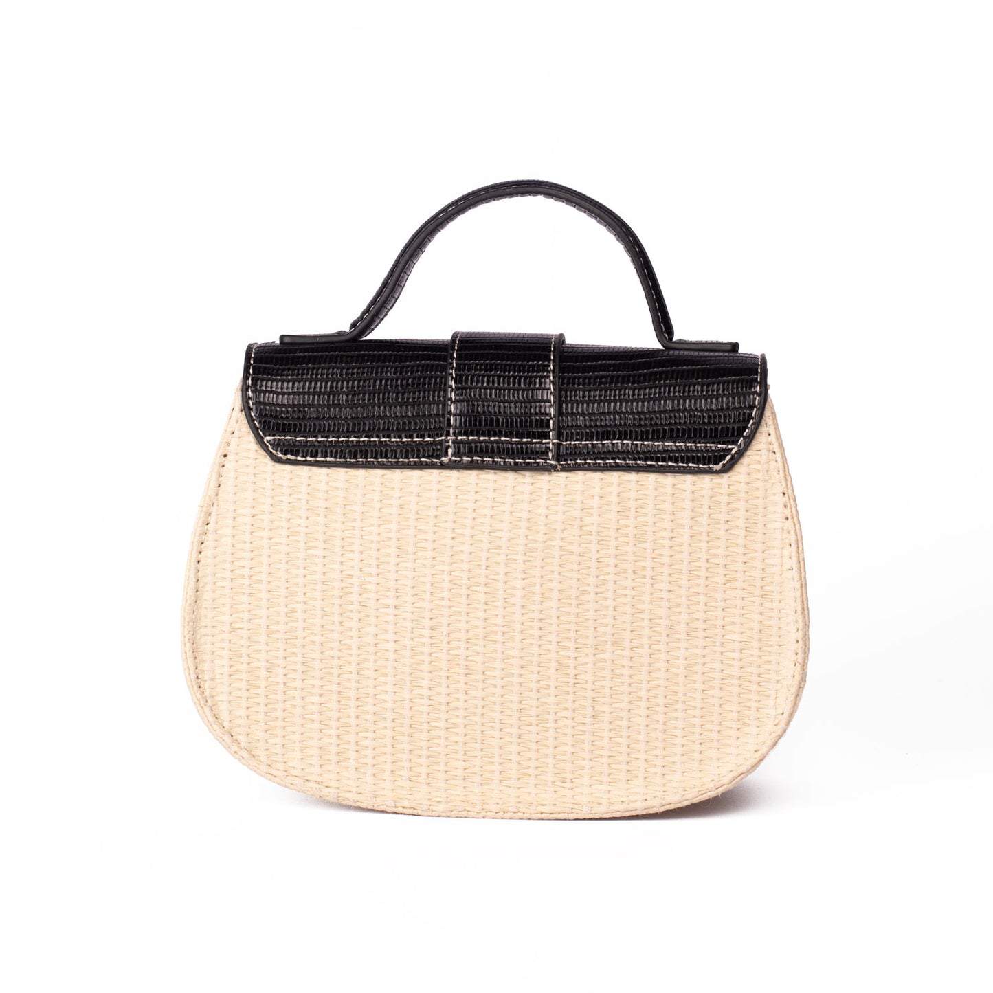Black Basket Weave Bag