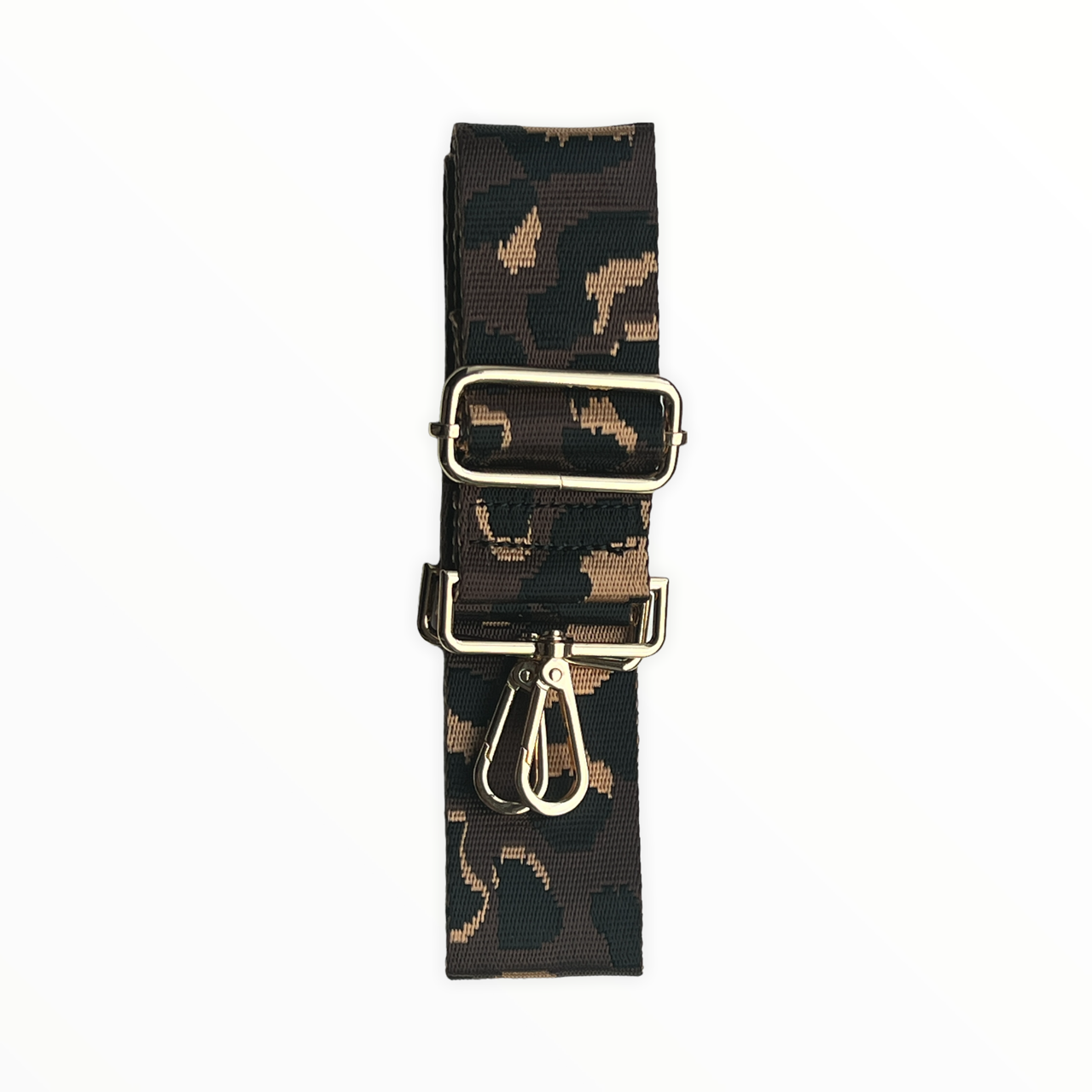 Coffee Brown Leopard Bag Strap - 1 LEFT