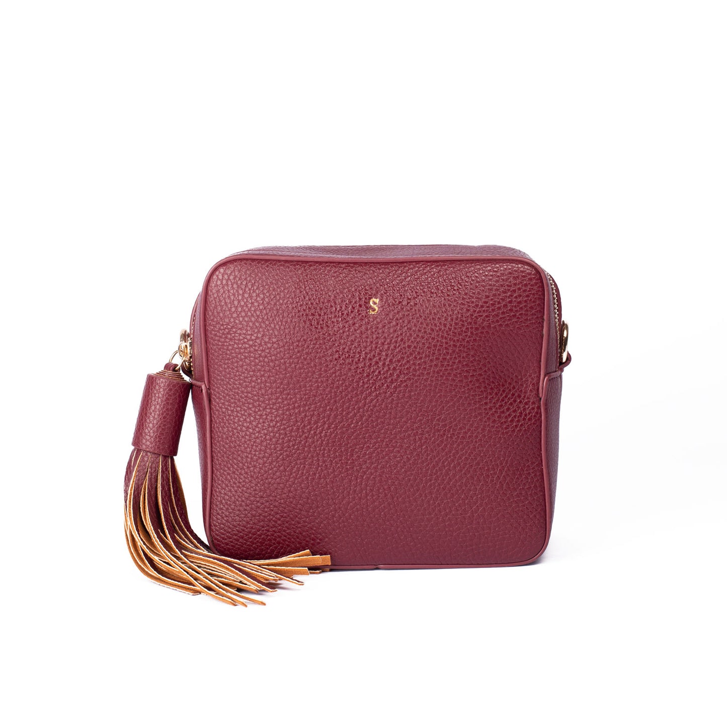 Maroon Box Cross Body Bag