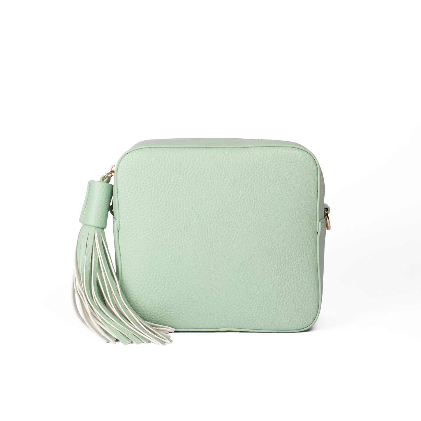 Mint Vegan Leather Box Cross Body Bag