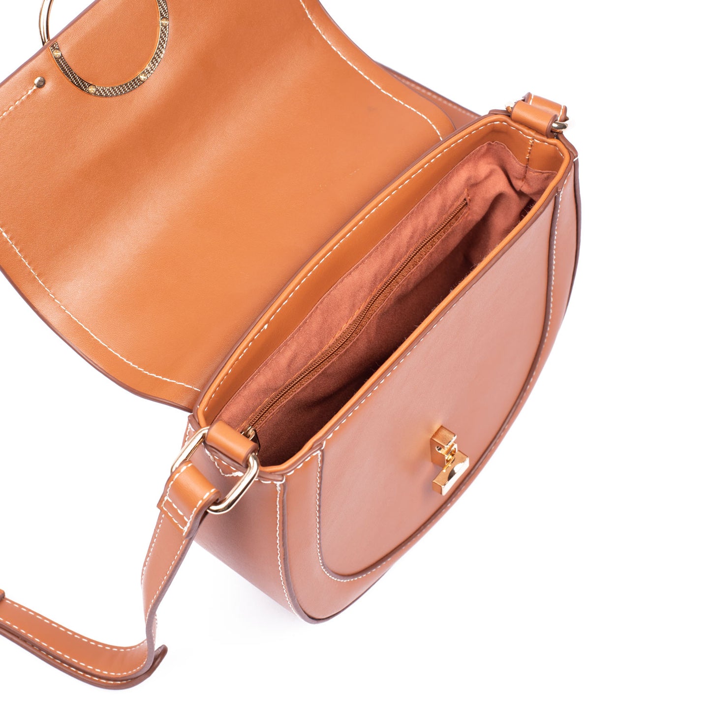 Tan Saddle Bag