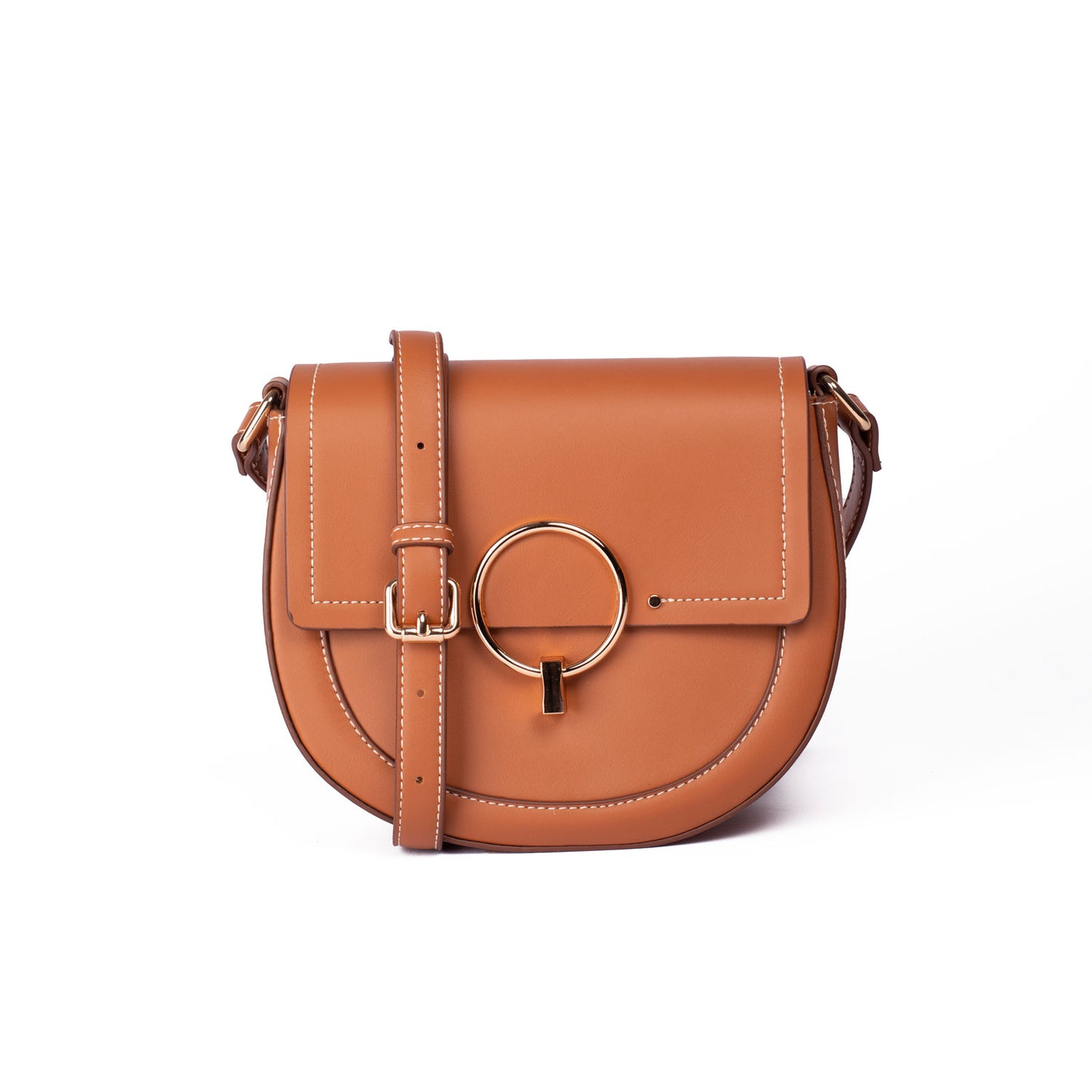 Tan Saddle Bag