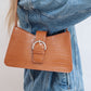 Brown Slim Shoulder Bag