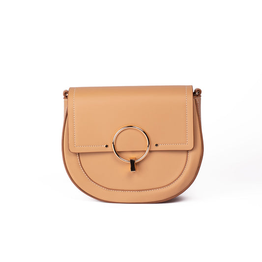 Beige Saddle Bag