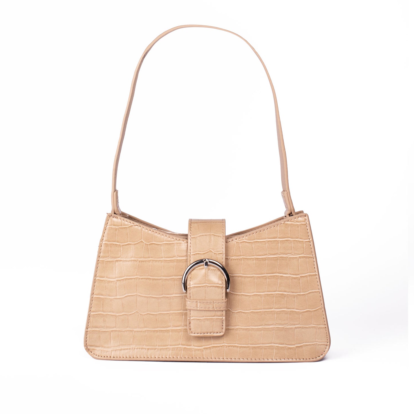 Beige Slim Shoulder Bag