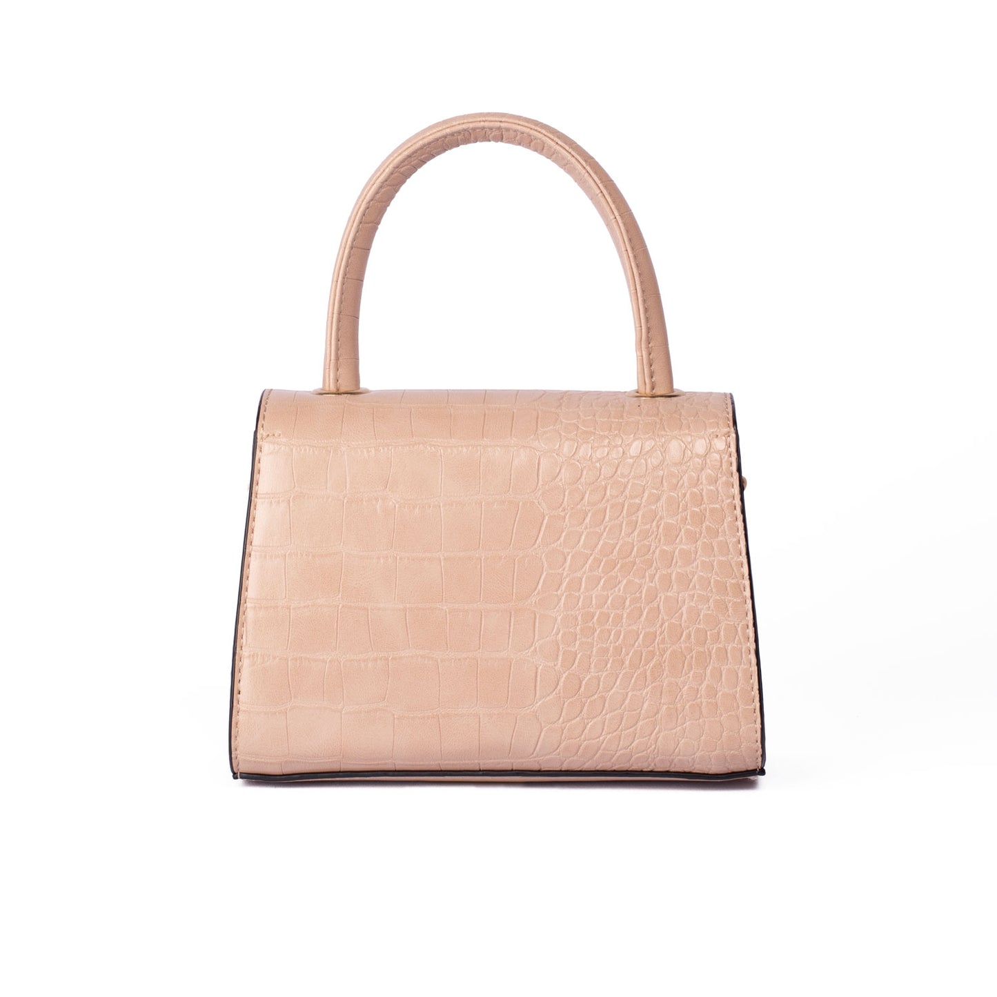 Beige Top Handle Bag