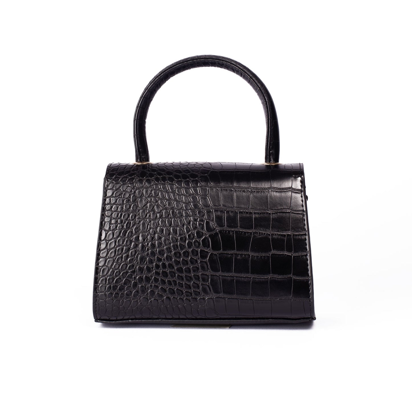 Black Top Handle Bag