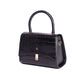 Black Top Handle Bag