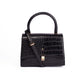 Black Top Handle Bag