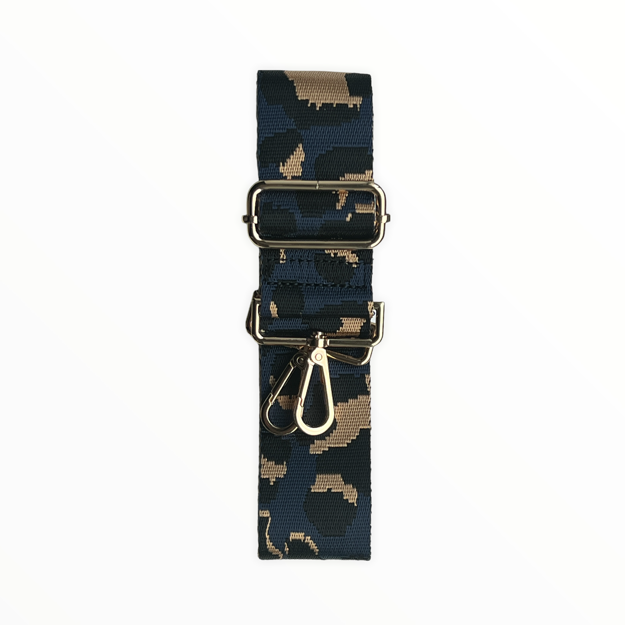 Dark Blue Leopard Bag Strap