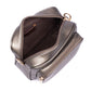 Metallic Grey Crossbody with canvas strap