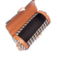 Houndstooth cylinder bag