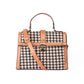 Houndstooth top handle bag - 2 LEFT!