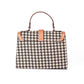 Houndstooth top handle bag - 2 LEFT!