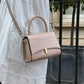 Beige Top Handle Bag