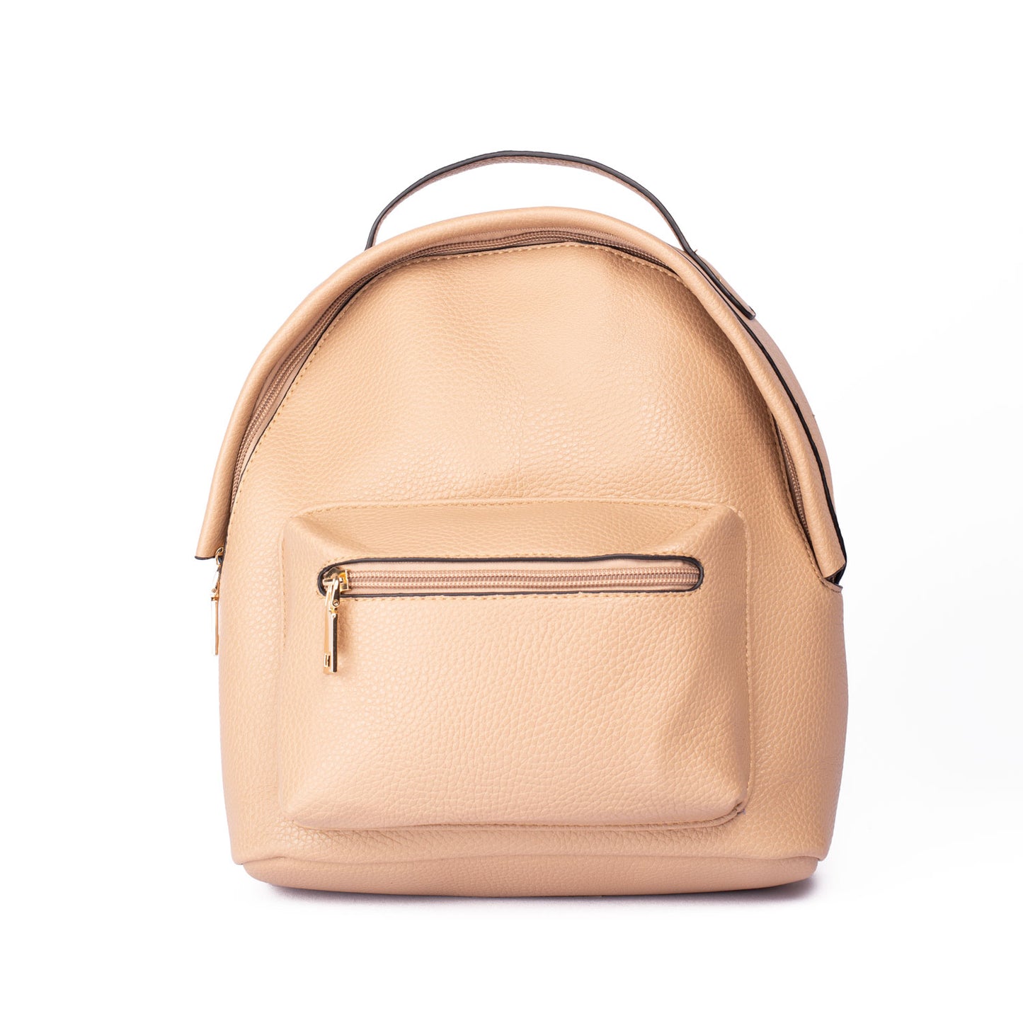 Taupe Vegan Leather Backpack