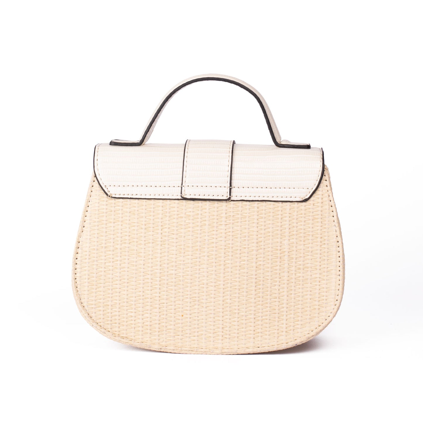 White Basket Weave Bag